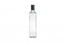 Μπουκάλι γυάλινο διάφανο για ελαιόλαδο και ξύδι 500 ml με λαιμό για πώμα ασφαλείας 1031/47 (τύπου Guala)