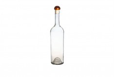 Transparent 750ml Conica wine bottle