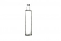 Transparent 750ml Dorica glass bottle for olive oil and vinegar with PP31.5 finish - available in a package with 23 pcs