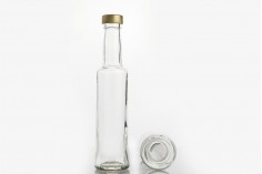 200ml glass bottle for spirits with screw neck and PP28 finish