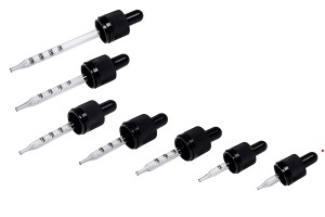 Pipettenmontur 5ml mit Spitze, CRC Sicherheitsverschluss und Skala geeignet für Liquidflaschen- schwarzer oder schwarzer matt Gummi-bildgruppe