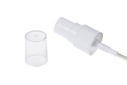 White plastic mist spray pump for 18/410 bottle neck