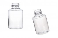 Transparent 65ml PET bottle with PP24 finish