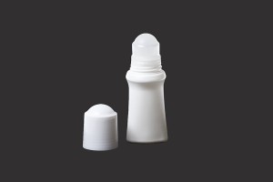 Roll-on Plastikflasche 60ml in weißer Farbe-bildabmessungen