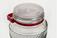 Βάζο γυάλινο 3 λίτρα για αποθήκευση τροφίμων και ποτών