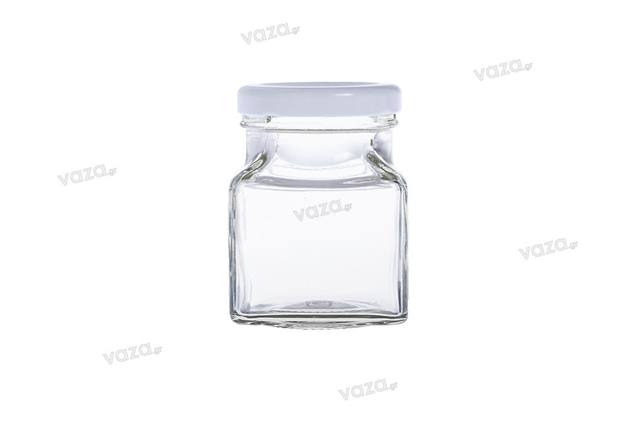Τετράγωνο βάζο για μέλι 106 ml T.O 48 