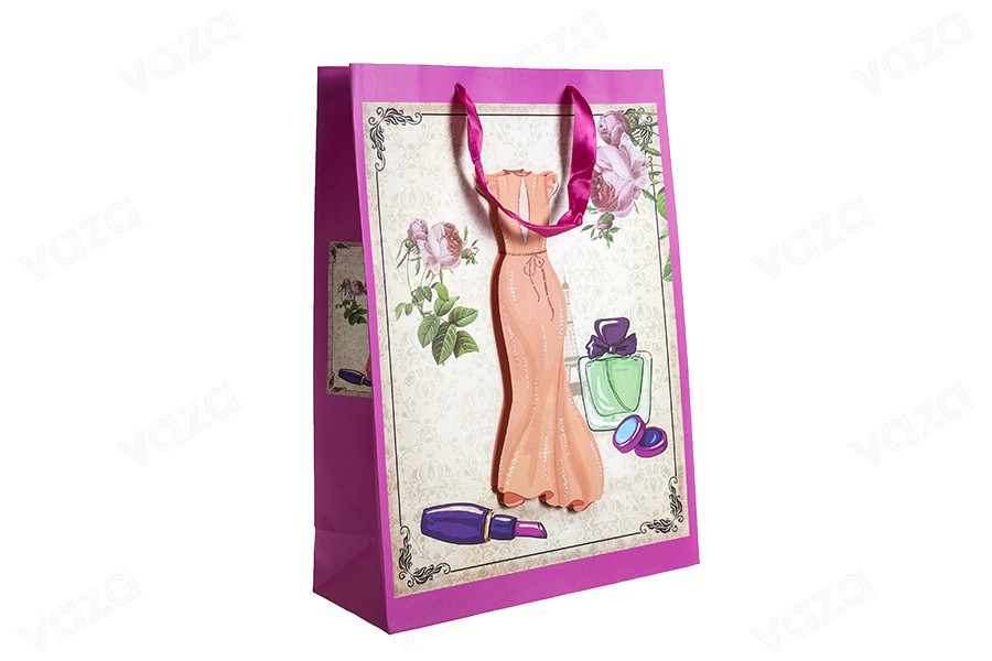Sac cadeau en papier 3-D, motif « robe orange », taille « L », 310 x 120 x 420 mm Sac cadeau en papier 3-D, motif « robe orange », taille « L », 310 x 120 x 420 mm-εικόνα_προϊοντική