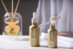 Glasflasche PP18 für ätherische Öle 10 ml in mattem Gold-εικόνα_σύνθεση