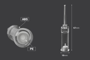Ampullenflasche 1ml Einwegprodukt -100 Stücke-εικόνα_διαστάσεις