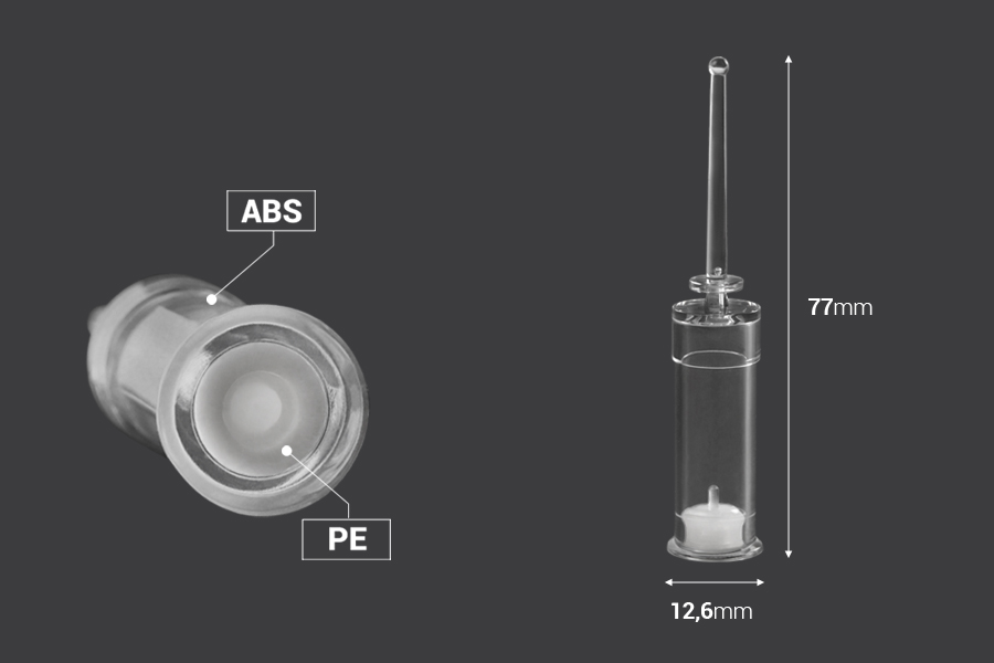 Shishe (ampulë) 2 ml për një përdorim - 100 copë-imazh_dimensione