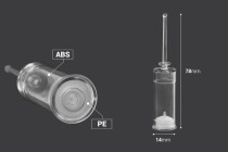 Shishe (ampulë) 3 ml për një përdorim - 100 copë-imazh_dimensione