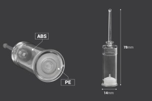Ampullenflasche 3ml Einwegprodukt -100 Stücke-bildabmessungen