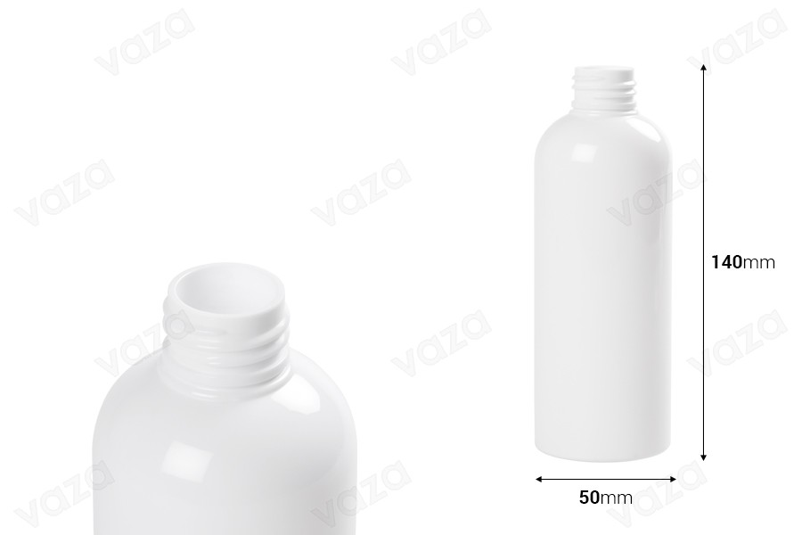 200ml PET bottle in different colors with PP 24/410 finish  - available in a package with 12 pcs-image_dimensions