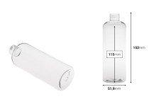 Μπουκάλι PET 250 ml σε διάφανο χρώμα (PP 24/410)-εικόνα_διαστάσεις