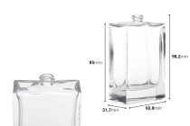 Rechteckige 70-ml-Parfümflasche aus Glas 15/400 Rechteckige 70-ml-Parfümflasche aus Glas 15/400-bildabmessungen