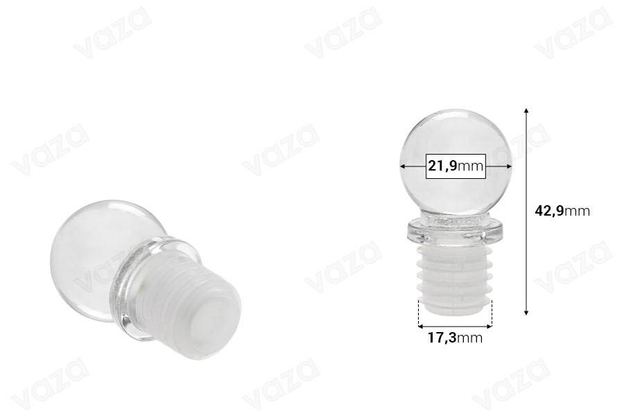 Tappo in vetro per bottiglia da 105 ml (cod. 101-57)-dimensioni_immagine