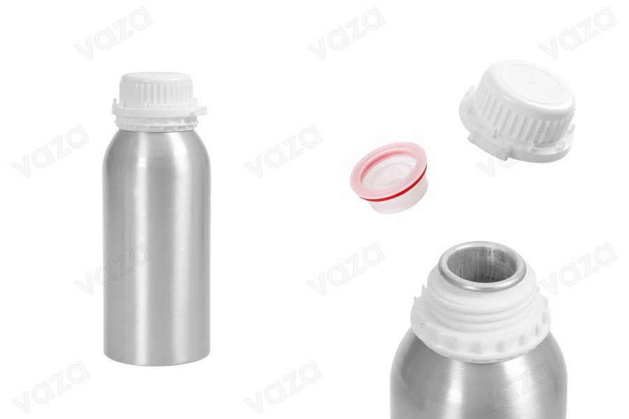 Bouteille en aluminium de 500ml pour le stockage d’huiles essentielles, de parfums et de solutions alcoolisées avec bouchon et couvercle de sécurité Bouteille en aluminium de 500ml pour le stockage d’huiles essentielles, de parfums et de solutions alcoolisées avec bouchon et couvercle de sécurité-εικόνα_προϊοντική