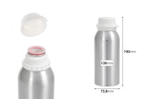 500ml Aluminum Bottle for Storing Essences, Perfumes and Alcohol Solutions with Safety Cap and Lid-image_dimensions