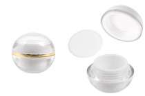 Petit pot rond de luxe de 5ml en acrylique avec joint intérieur sur le couvercle et plastique sur le pot - 12 pcs Petit pot rond de luxe de 5ml en acrylique avec joint intérieur sur le couvercle et plastique sur le pot - 12 pcs-εικόνα_προϊοντική