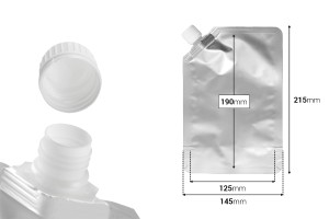 Standbodenbeutel 500ml mit Ausgießer -50 Stücke-εικόνα_διαστάσεις