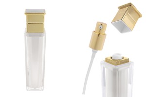 Luxuriöse Acrylflasche 100 ml in Perlmuttfarbe mit Cremepumpe und Verschluss-produktbild