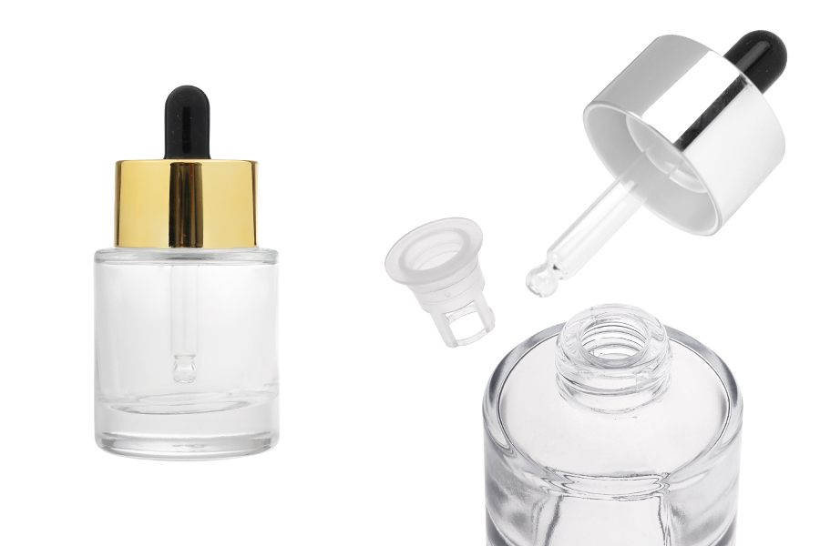 30 ml clear glass bottle with dropper and drainer-image_product