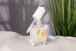 Glasflasche 30ml transparent in rechteckiger Form mit 18/415-Auslauf-εικόνα_σύνθεση