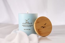 Barattolo in vetro 200 ml con coperchio in legno ed elastico-εικόνα_σύνθεση
