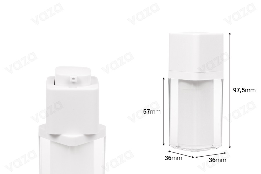 Airless ακρυλικό μπουκαλάκι 15 ml με λευκή αντλία Airless ακρυλικό μπουκαλάκι 15 ml με λευκή αντλία -εικόνα_διαστάσεις