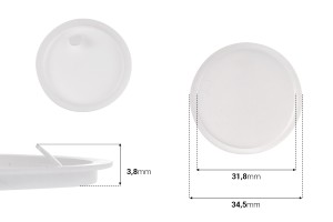 Innere Kunststoffdichtung (PE) für 20-ml-Gläser (34,5 mm)-εικόνα_διαστάσεις