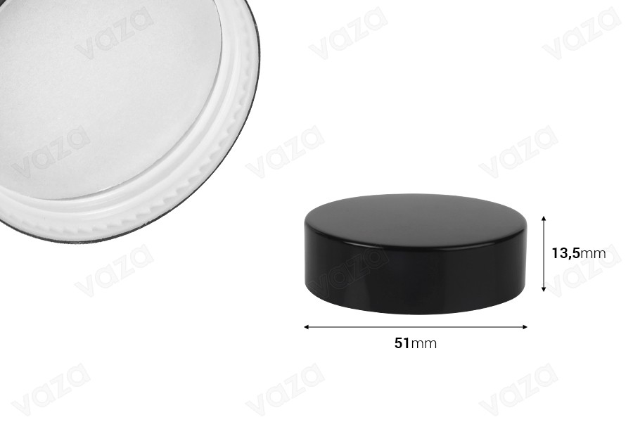 Coperchio in plastica con rivestimento in alluminio e guarnizione interna-dimensioni_immagine