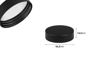 Kapak plastik ne ngjyre te zeze mat me guarnicione te brendshme-imazh_dimensione