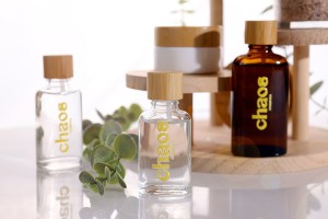 Flasche 30ml für ätherische Öle Glas, oval in Karamellfarbe (PP18)-εικόνα_σύνθεση