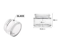Kavanoz qelqi për krem 30 ml në ngjyra të ndryshme - pa kapak Kavanoz qelqi për krem 30 ml në ngjyra të ndryshme - pa kapak-imazh_dimensione