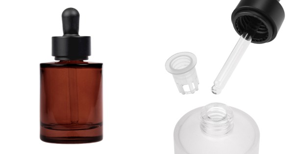 Glasflaschen mit Pipette, für ätherisches Öl, Parfüm, Make-up
