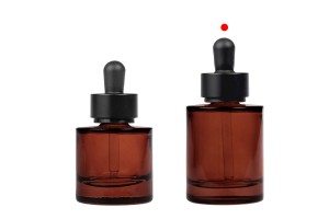 Flacone in vetro da 50 ml con contagocce nero opaco-εικόνα_σύνθεση