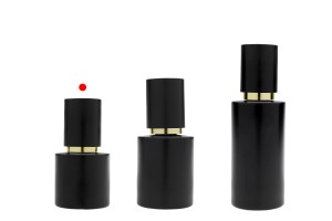 Flacon en verre noir mat de 30 ml avec spray doré et bouchon noir mat-εικόνα_σύνθεση