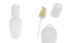 Shishe luksoze 40 ml në ngjyrë të bardhë mat me pompë për krem të artë dhe kapak të bardhë mat Shishe luksoze 40 ml në ngjyrë të bardhë mat me pompë për krem të artë dhe kapak të bardhë mat -imazh_produkt