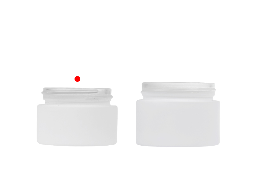 Pot en verre pour crème 30 ml - sans bouchon, disponible en plusieurs couleurs de caoutchouc.-photo_groupe
