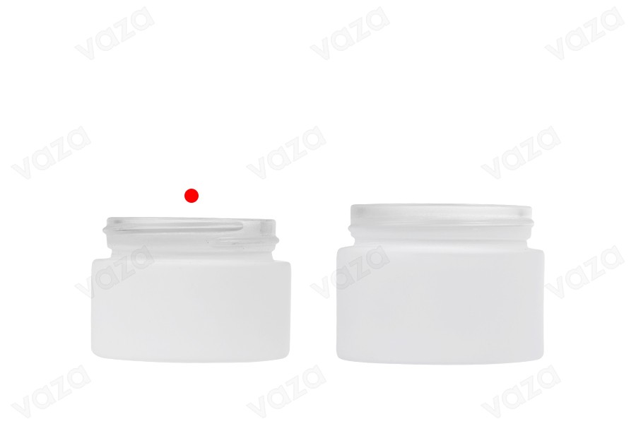 Glastiegel für Creme, 30 ml – ohne Deckel, in verschiedenen Gummifarben-bildgruppe
