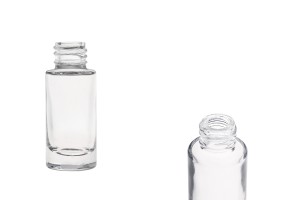 Γυάλινο διάφανο μπουκαλάκι 10 ml κυλινδρικό-εικόνα_προϊοντική
