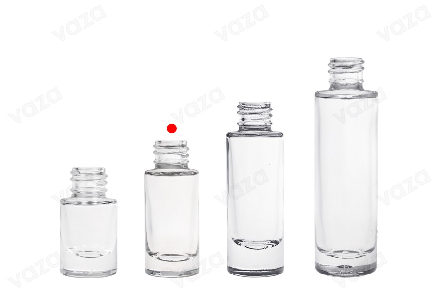Transparente Glasflasche, 10 ml, zylindrisch-bildgruppe