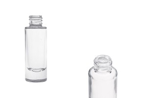 Flacone cilindrico in vetro trasparente da 15 ml-εικόνα_προϊοντική