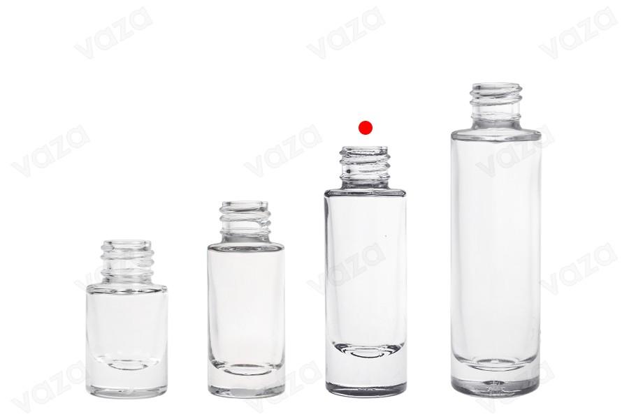 Transparente Glasflasche, 15 ml, zylindrisch-bildgruppe