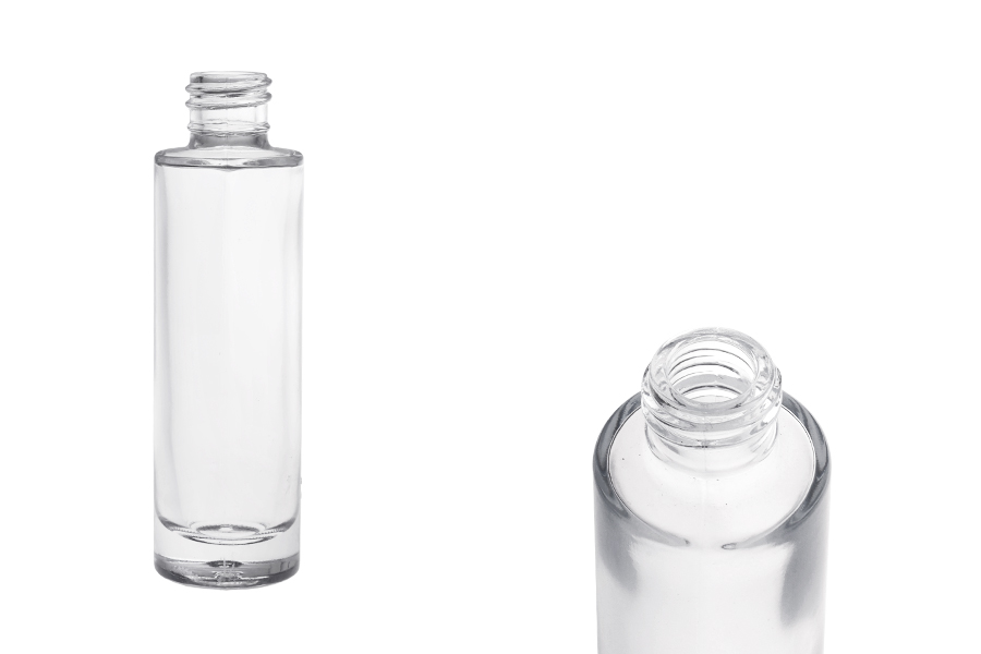 Γυάλινο διάφανο μπουκαλάκι 30 ml κυλινδρικό-εικόνα_προϊοντική