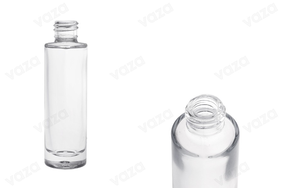 Γυάλινο διάφανο μπουκαλάκι 30 ml κυλινδρικό-εικόνα_προϊοντική