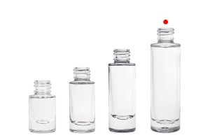 Γυάλινο διάφανο μπουκαλάκι 30 ml κυλινδρικό-εικόνα_σύνθεση