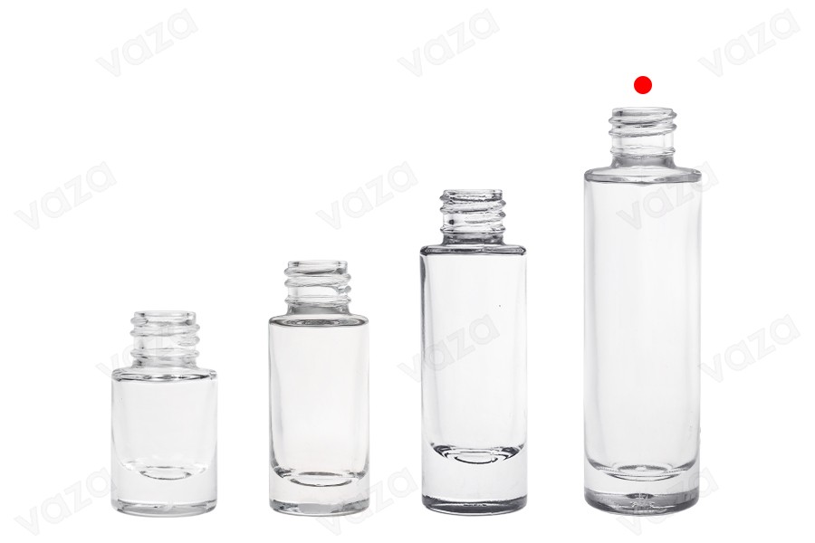 Γυάλινο διάφανο μπουκαλάκι 30 ml κυλινδρικό-εικόνα_σύνθεση