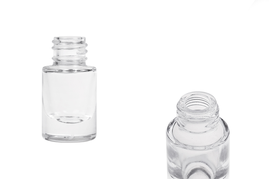 Γυάλινο διάφανο μπουκαλάκι 5 ml κυλινδρικό-εικόνα_προϊοντική