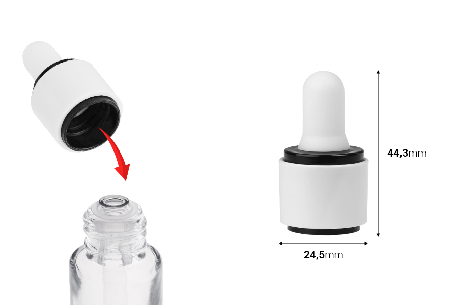 Set di anelli in plastica per contagocce con tettarella per flaconi 1020-88- Set di anelli in plastica per contagocce con tettarella per flaconi 1020-88--dimensioni_immagine